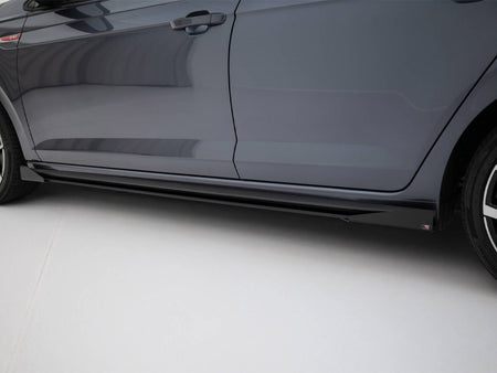 Maxton Design Street PRO Side Skirts Diffusers + Flaps Volkswagen Polo GTI Mk6 Facelift - VWPO6FGTICNC-SD1B+SF1G - Image 4
