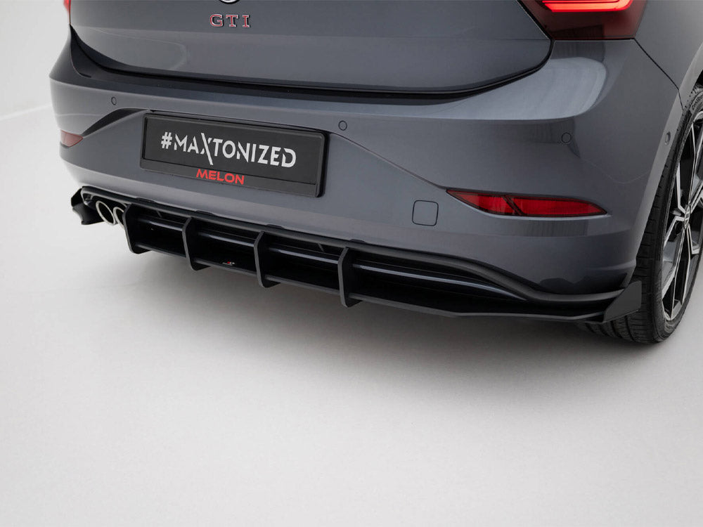Maxton Design Street PRO Rear Diffuser + Flaps Volkswagen Polo GTI Mk6 Facelift - VWPO6FGTICNC-RS1B+RSF1G - Image 3