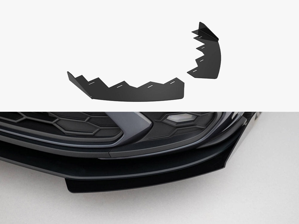Maxton Design Front Flaps Volkswagen Polo GTI Mk6 Facelift - VWPO6FGTICNC-FSF1G - Image 1