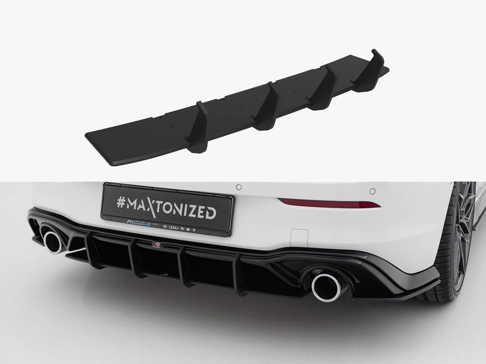 Maxton Design Street PRO Rear Diffuser V.3 Volkswagen Golf GTI Mk8 - VWGO8GTICNC-RS3B - Image 1