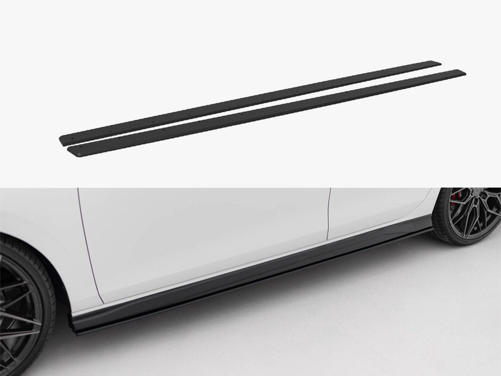 Street PRO Side Skirts Diffusers V.2 Volkswagen Golf GTI / GTE / GTI Clubsport / R-Line Mk8