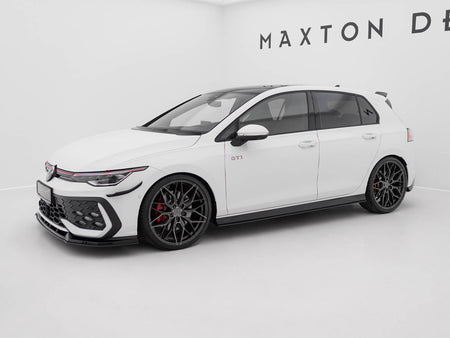 Maxton Design Street PRO Side Skirts Diffusers V.2 Volkswagen Golf GTI / GTE / GTI Clubsport / R-Line Mk8 - VWGO8GTICNC-SD2B - Image 3