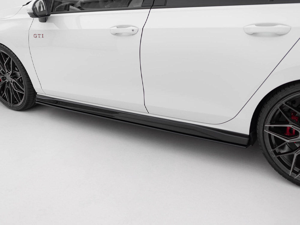 Maxton Design Street PRO Side Skirts Diffusers V.2 Volkswagen Golf GTI / GTE / GTI Clubsport / R-Line Mk8 - VWGO8GTICNC-SD2B - Image 5