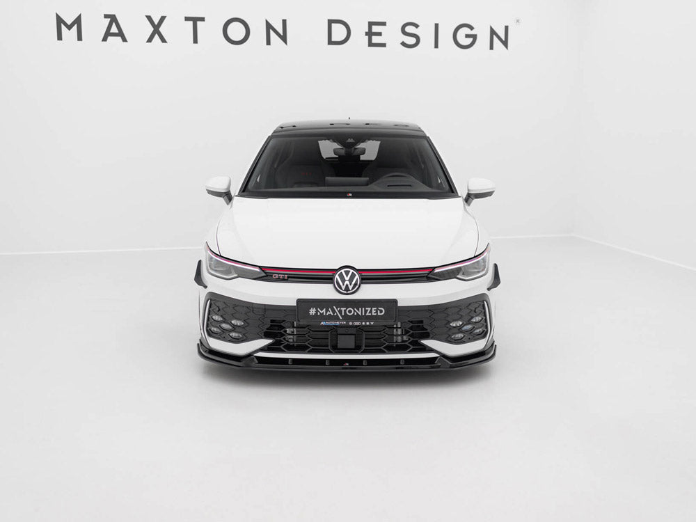 Maxton Design Street PRO Front Splitter V.2 Volkswagen Golf GTI / GTE / R-Line Mk8 Facelift - VWGO8FGTICNC-FD2B - Image 3