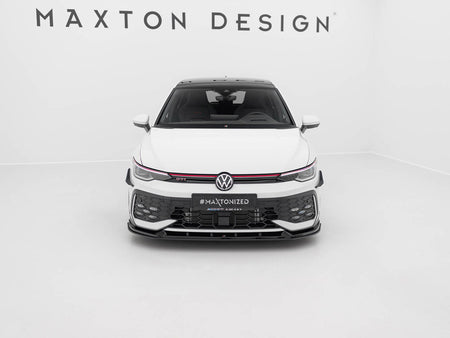 Maxton Design Street PRO Front Splitter V.2 Volkswagen Golf GTI / GTE / R-Line Mk8 Facelift - VWGO8FGTICNC-FD2B - Image 3