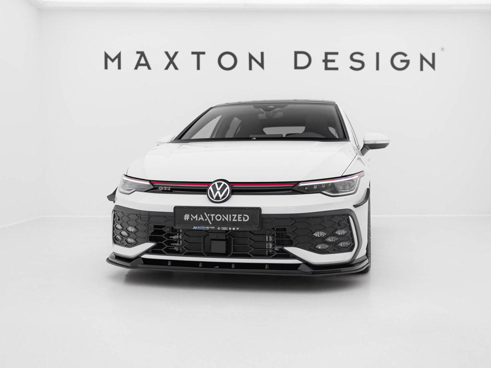 Maxton Design Street PRO Front Splitter V.2 Volkswagen Golf GTI / GTE / R-Line Mk8 Facelift - VWGO8FGTICNC-FD2B - Image 2