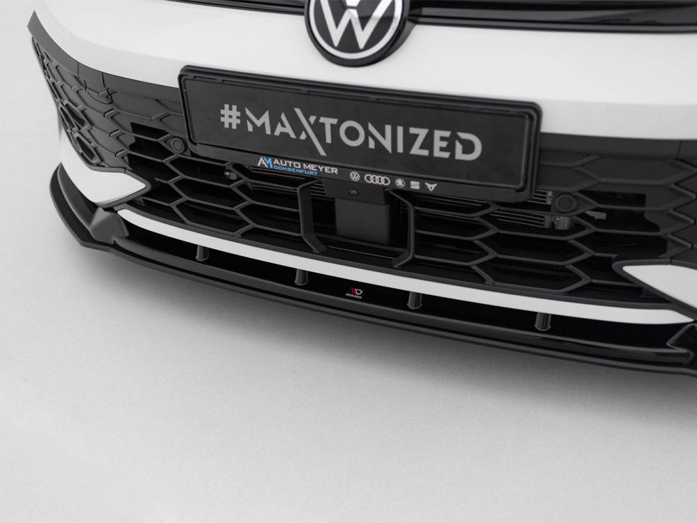 Maxton Design Street PRO Front Splitter V.2 Volkswagen Golf GTI / GTE / R-Line Mk8 Facelift - VWGO8FGTICNC-FD2B - Image 4