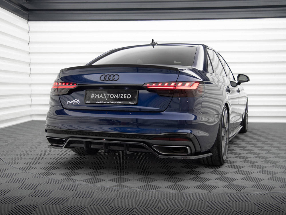 Rear Splitter (Vertical Bars) V.2 Audi A4 S-Line B9 Facelift
