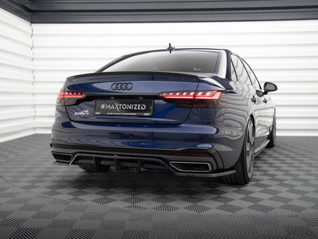 Rear Splitter (Vertical Bars) V.2 Audi A4 S-Line B9 Facelift