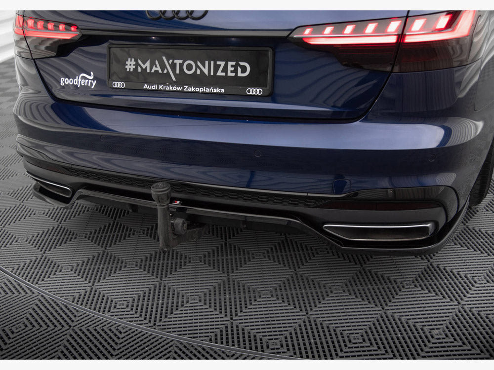 Rear Splitter (Vertical Bars) V.2 Audi A4 S-Line B9 Facelift