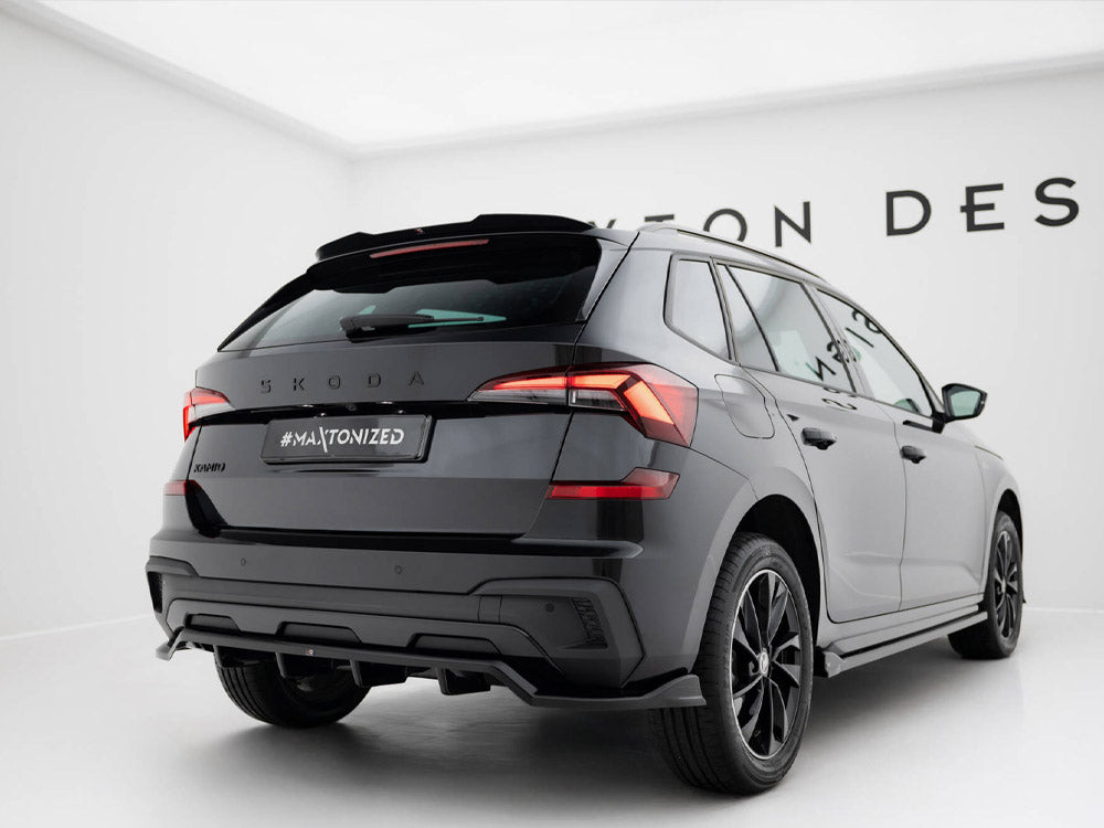 Maxton Design Rear Splitter (Vertical Bars) Skoda Kamiq Monte Carlo Mk1 Facelift - SK-KM-1F-MC-RD1G+RD2G - Image 2