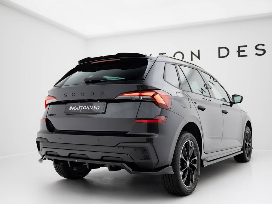 Maxton Design Rear Splitter (Vertical Bars) Skoda Kamiq Monte Carlo Mk1 Facelift - SK-KM-1F-MC-RD1G+RD2G - Image 2