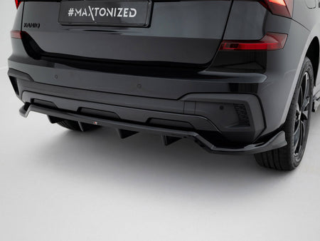Maxton Design Rear Splitter (Vertical Bars) Skoda Kamiq Monte Carlo Mk1 Facelift - SK-KM-1F-MC-RD1G+RD2G - Image 3