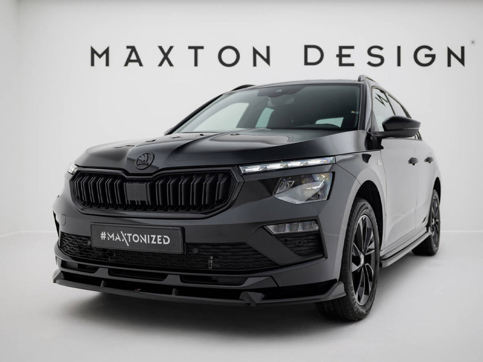 Maxton Design Front Splitter V.2 Skoda Kamiq Monte Carlo Mk1 Facelift - SK-KM-1F-MC-FD2G - Image 2