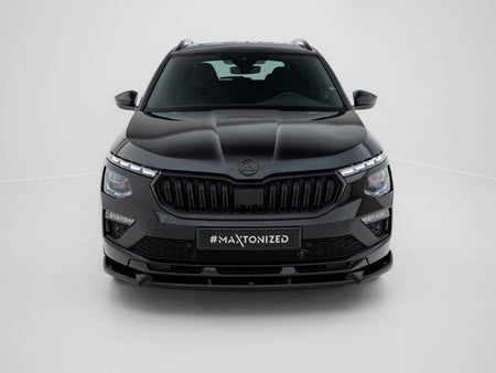 Maxton Design Front Splitter V.2 Skoda Kamiq Monte Carlo Mk1 Facelift - SK-KM-1F-MC-FD2G - Image 3