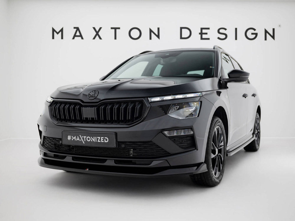 Maxton Design Front Splitter V.1 Skoda Kamiq Monte Carlo Mk1 Facelift - SK-KM-1F-MC-FD1G - Image 2