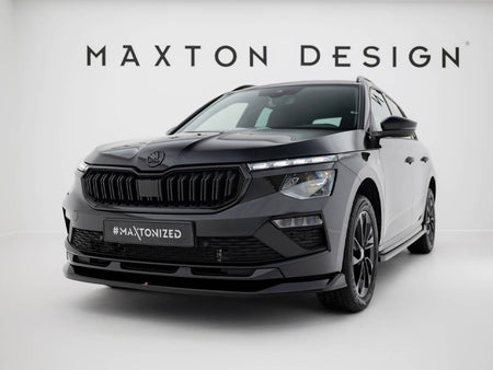 Maxton Design Front Splitter V.1 Skoda Kamiq Monte Carlo Mk1 Facelift - SK-KM-1F-MC-FD1G - Image 2