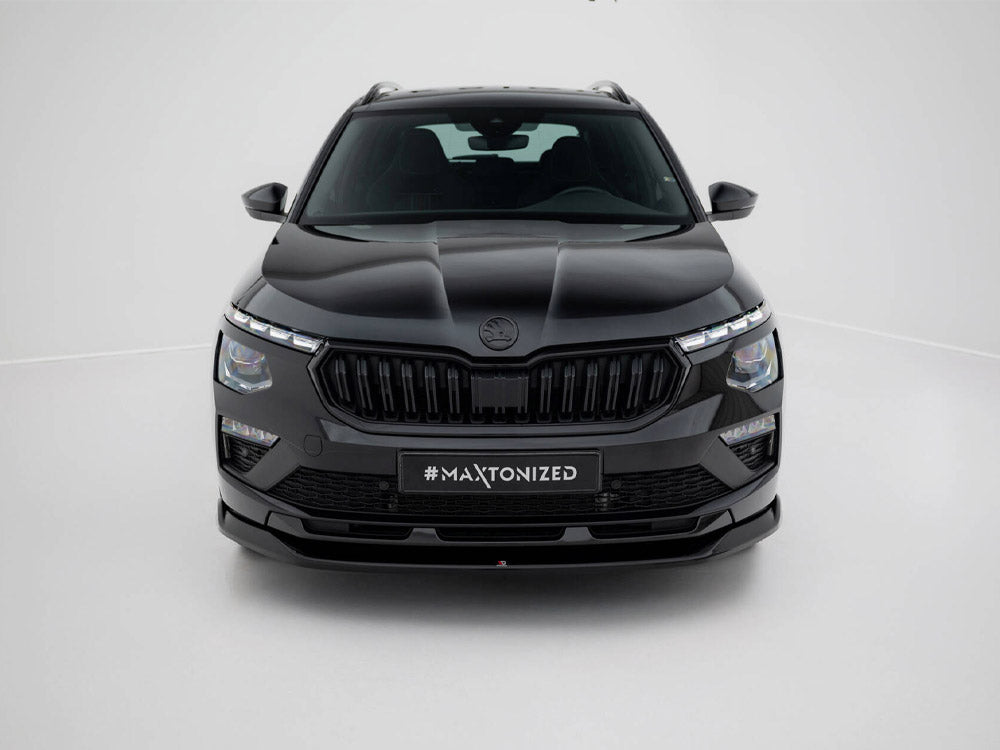 Maxton Design Front Splitter V.1 Skoda Kamiq Monte Carlo Mk1 Facelift - SK-KM-1F-MC-FD1G - Image 3