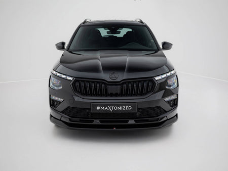 Maxton Design Front Splitter V.1 Skoda Kamiq Monte Carlo Mk1 Facelift - SK-KM-1F-MC-FD1G - Image 3