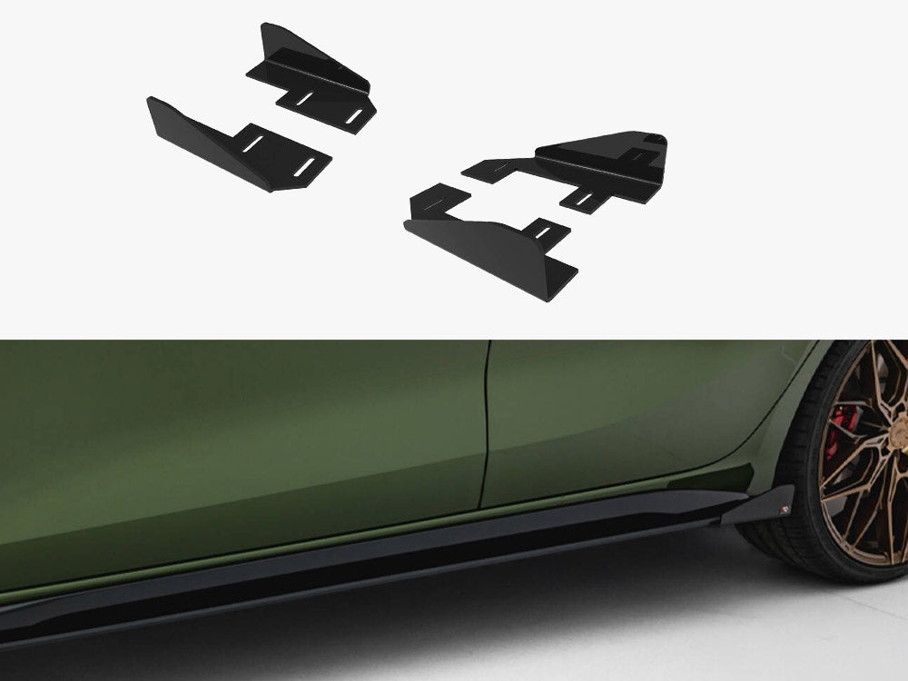 Maxton Design Side Flaps Audi S3 Sportback / A3 S-Line Sportback 8Y Facelift - AUS38YFCNC-SF1G - Image 1