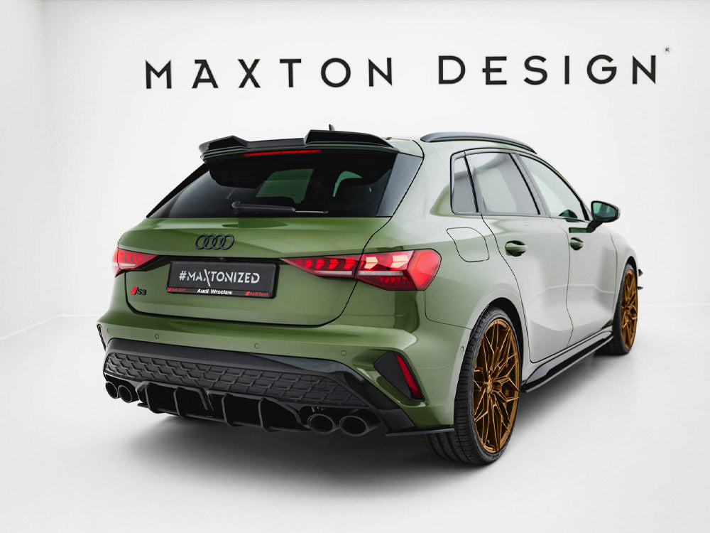 Maxton Design Street Pro Rear Side Splitters Audi S3 Sportback 8Y Facelift - AUS38YFCNC-RSD1B - Image 2