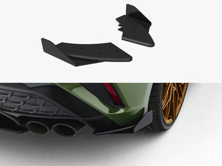 Maxton Design Street Pro Rear Side Splitters + Flaps Audi S3 Sportback 8Y Facelift - AUS38YFCNC-RSD1B+RSF1G - Image 1