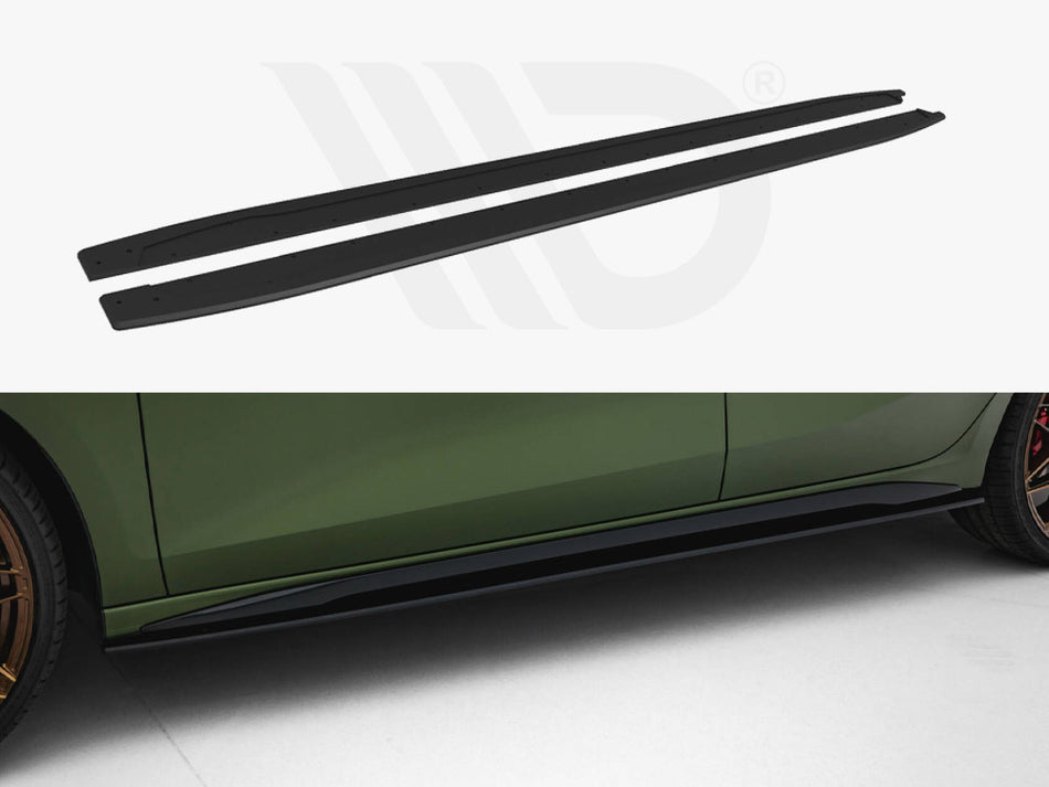 MAXTON DESIGN Street PRO Side Skirts Diffusers Audi S3 Sportback / A3 S-Line Sportback 8Y Facelift