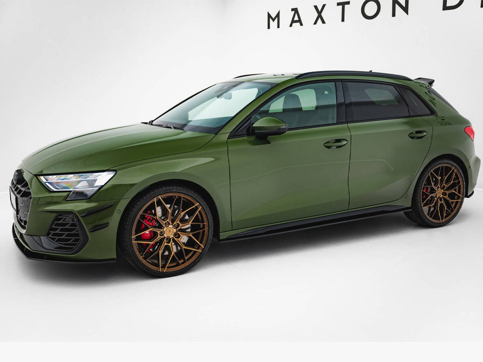 Maxton Design Street PRO Side Skirts Diffusers Audi S3 Sportback / A3 S-Line Sportback 8Y Facelift - AUS38YFCNC-SD1B - Image 2
