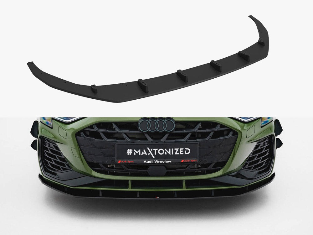 Maxton Design Street PRO Front Splitter Audi S3 Sportback / A3 S-Line Sportback 8Y Facelift - AUS38YFCNC-FD1B - Image 1