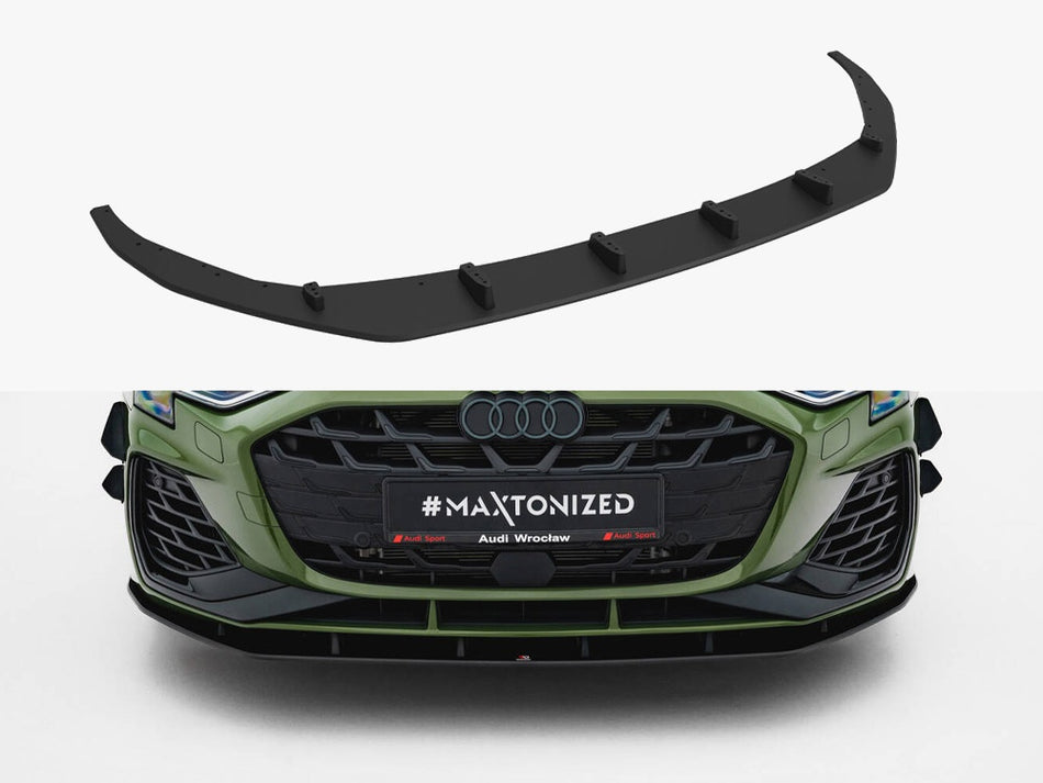 Maxton Design Street PRO Front Splitter Audi S3 Sportback / A3 S-Line Sportback 8Y Facelift - AUS38YFCNC-FD1B - Image 1