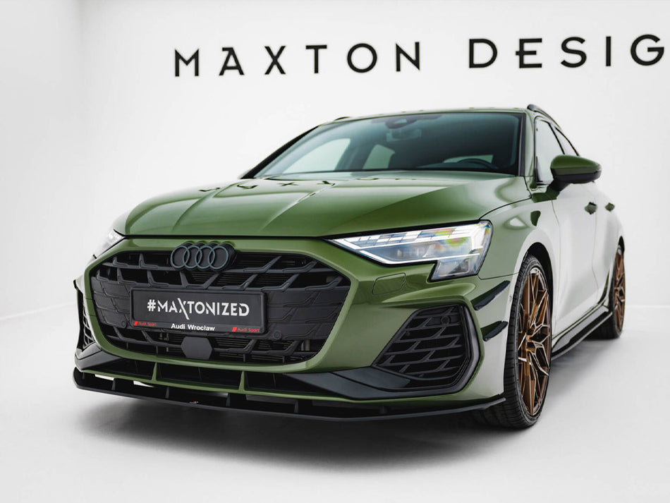 Maxton Design Street PRO Front Splitter Audi S3 Sportback / A3 S-Line Sportback 8Y Facelift - AUS38YFCNC-FD1B - Image 2