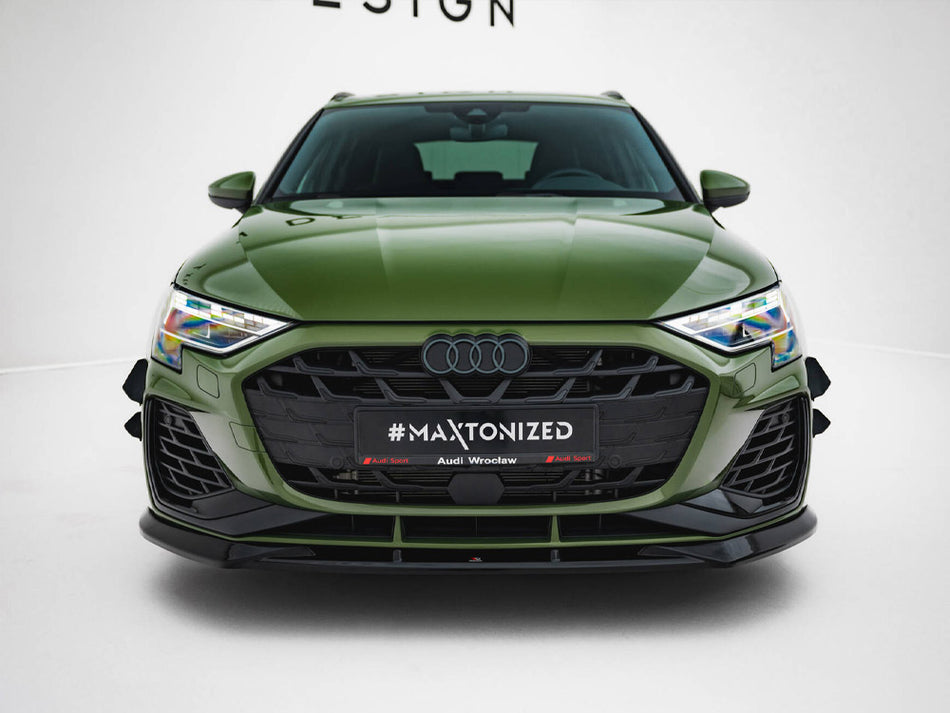 Maxton Design Front Bumper Wings (Canards) Audi S3 Sportback / A3 S-Line Sportback 8Y Facelift - AU-S3-8YF-CAN1 - Image 2