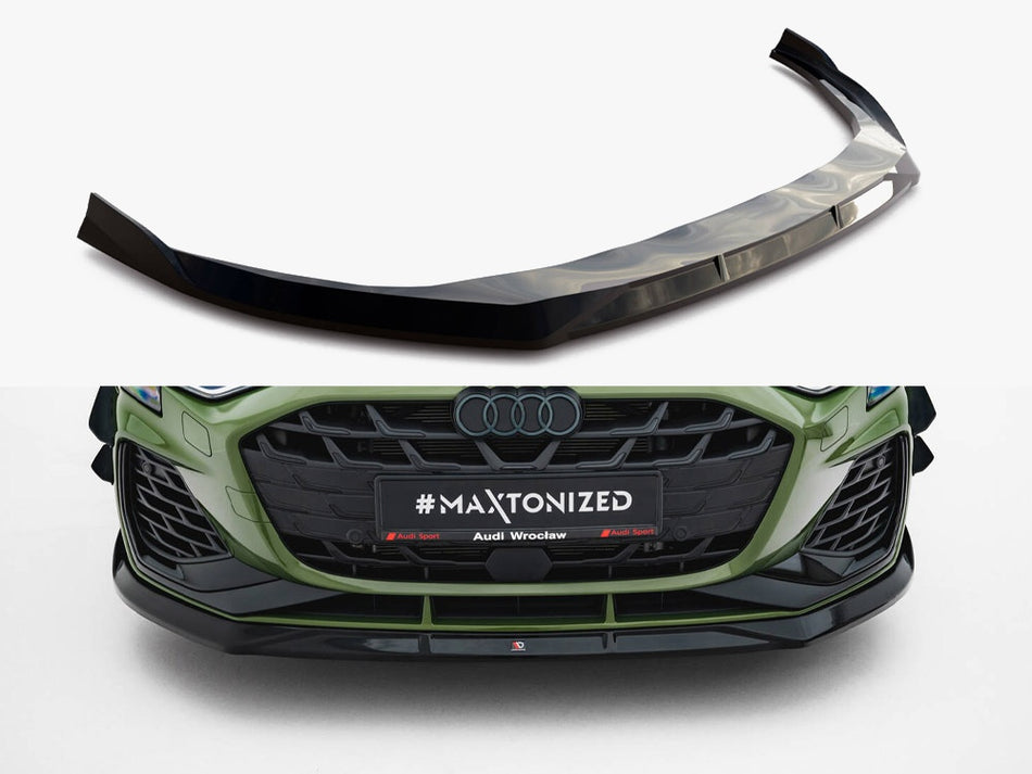 Maxton Design Front Splitter V.3 Audi S3 Sportback / A3 S-Line Sportback 8Y Facelift - AU-S3-8YF-S-FD3G - Image 1
