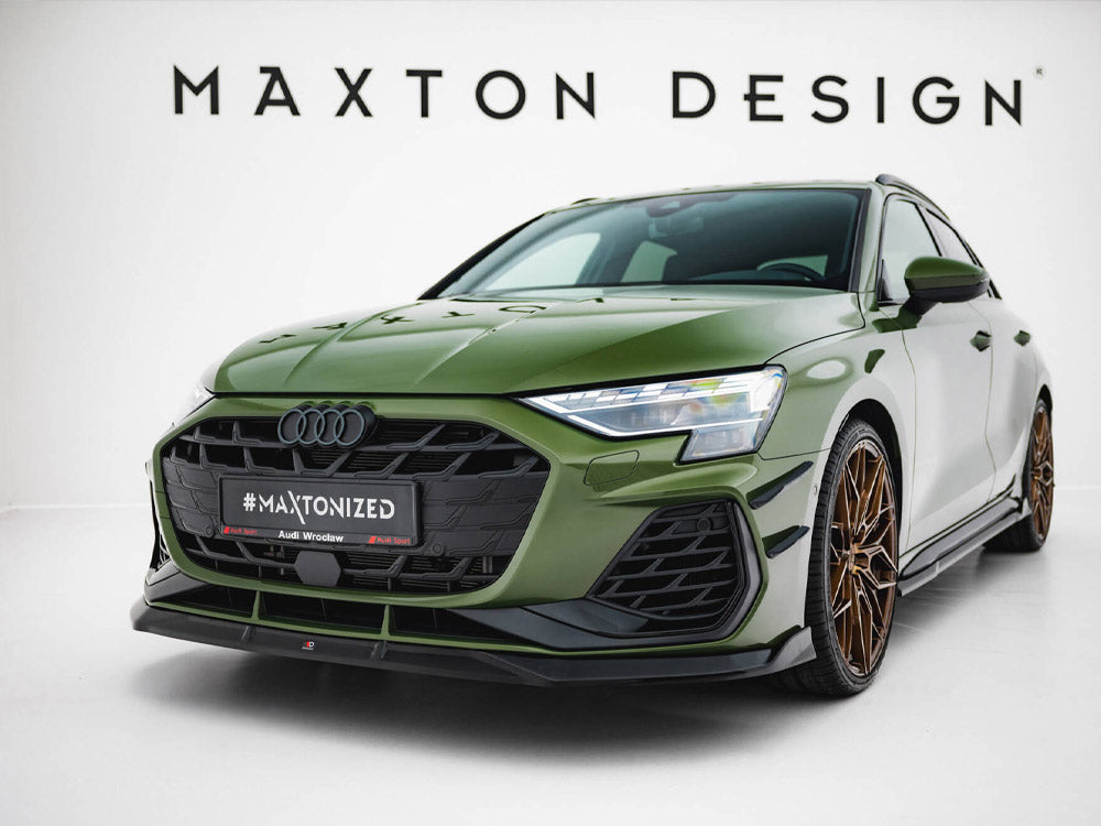 Maxton Design Front Splitter V.3 Audi S3 Sportback / A3 S-Line Sportback 8Y Facelift - AU-S3-8YF-S-FD3G - Image 2