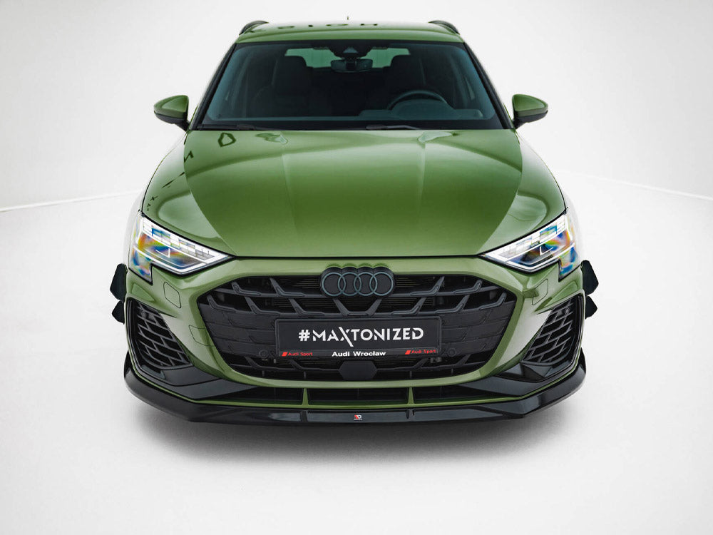 Maxton Design Front Splitter V.3 Audi S3 Sportback / A3 S-Line Sportback 8Y Facelift - AU-S3-8YF-S-FD3G - Image 3