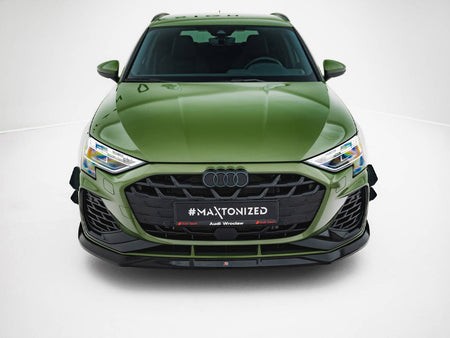 Maxton Design Front Splitter V.3 Audi S3 Sportback / A3 S-Line Sportback 8Y Facelift - AU-S3-8YF-S-FD3G - Image 3