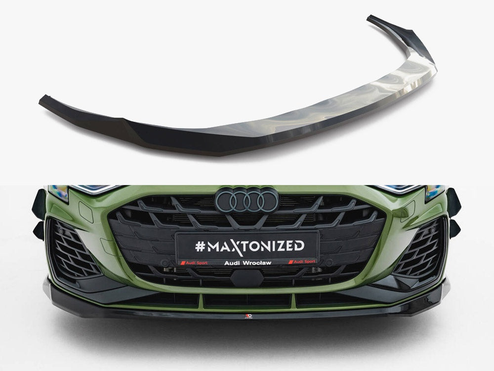 Maxton Design Front Splitter V.2 Audi S3 Sportback / A3 S-Line Sportback 8Y Facelift - AU-S3-8YF-S-FD2G - Image 1
