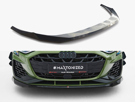 Maxton Design Front Splitter V.2 Audi S3 Sportback / A3 S-Line Sportback 8Y Facelift - AU-S3-8YF-S-FD2G - Image 1