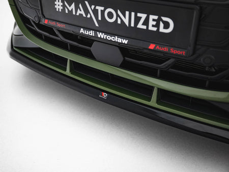 Maxton Design Front Splitter V.2 Audi S3 Sportback / A3 S-Line Sportback 8Y Facelift - AU-S3-8YF-S-FD2G - Image 4
