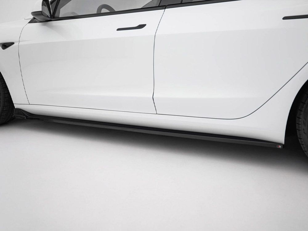 Maxton Design Side Skirts Diffusers V.3 Tesla Model 3 Performance Mk1 Facelift - TE-MODEL3-1-SD2G - Image 4