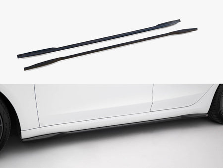 Maxton Design Side Skirts Diffusers V.2 Tesla Model 3 Performance Mk1 Facelift - TE-MODEL3-1F-SD2G - Image 1