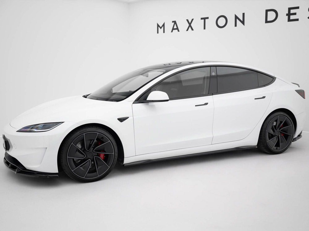 Maxton Design Side Skirts Diffusers V.2 Tesla Model 3 Performance Mk1 Facelift - TE-MODEL3-1F-SD2G - Image 2