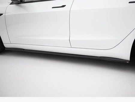 Maxton Design Side Skirts Diffusers V.2 Tesla Model 3 Performance Mk1 Facelift - TE-MODEL3-1F-SD2G - Image 4