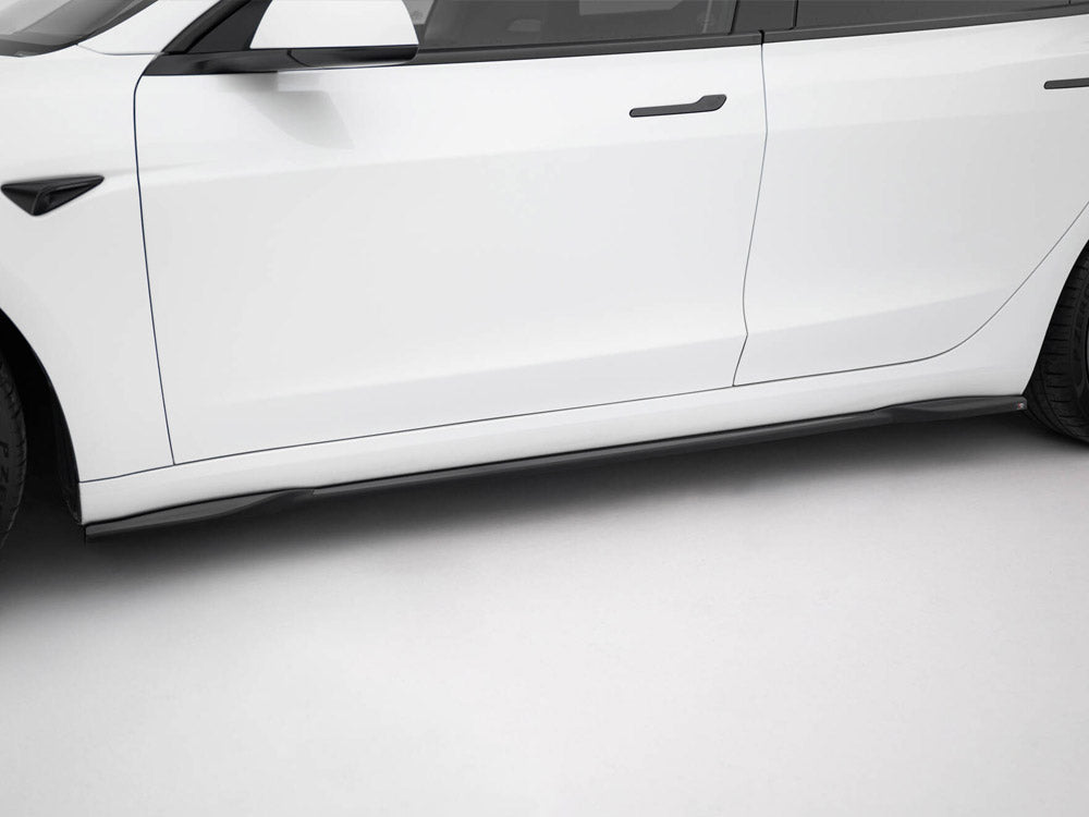 Maxton Design Side Skirts Diffusers V.2 Tesla Model 3 Performance Mk1 Facelift - TE-MODEL3-1F-SD2G - Image 3