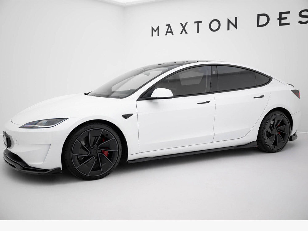 Maxton Design Side Skirts Diffusers V.1 Tesla Model 3 Performance Mk1 Facelift - TE-MODEL3-1F-SD1G - Image 2