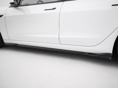 Maxton Design Side Skirts Diffusers V.1 Tesla Model 3 Performance Mk1 Facelift - TE-MODEL3-1F-SD1G - Image 4