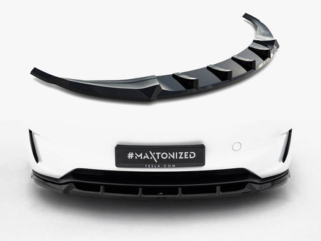 Maxton Design Front Splitter V.2 Tesla Model 3 Performance Mk1 Facelift - TE-MODEL3-1F-PFC-FD2G - Image 1