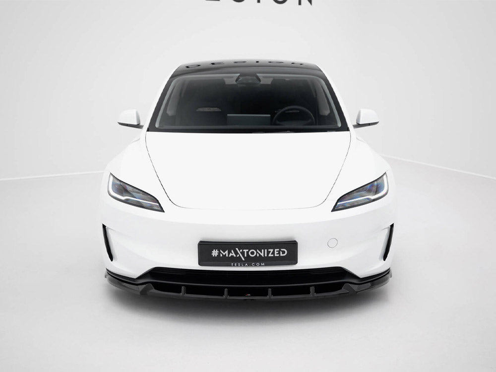 Maxton Design Front Splitter V.2 Tesla Model 3 Performance Mk1 Facelift - TE-MODEL3-1F-PFC-FD2G - Image 3