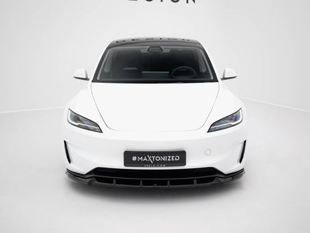 Maxton Design Front Splitter V.2 Tesla Model 3 Performance Mk1 Facelift - TE-MODEL3-1F-PFC-FD2G - Image 3
