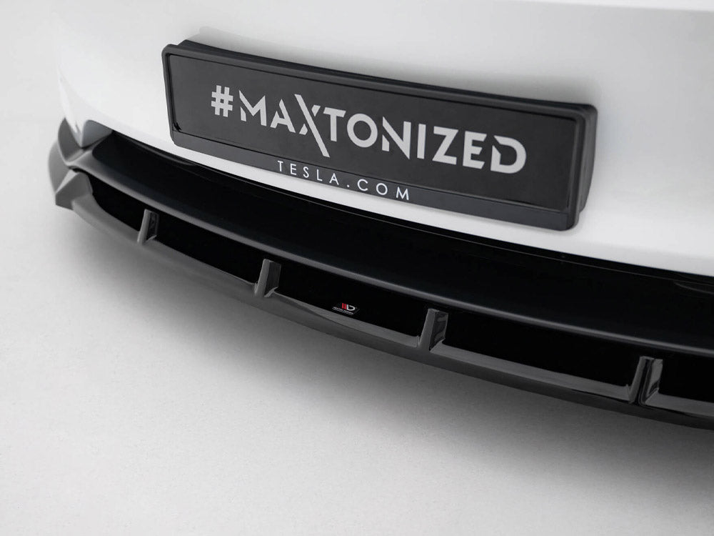 Maxton Design Front Splitter V.2 Tesla Model 3 Performance Mk1 Facelift - TE-MODEL3-1F-PFC-FD2G - Image 4